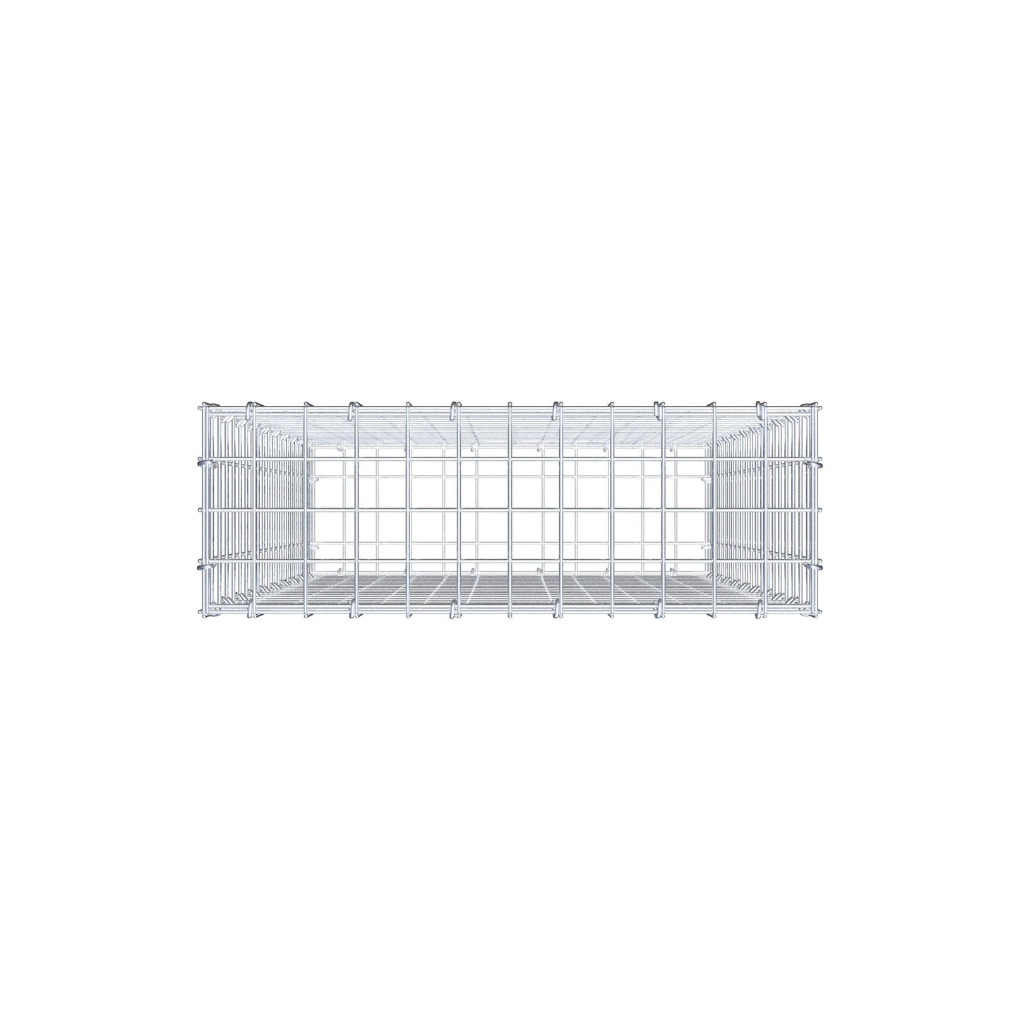 Gabion 100 cm x 60 cm x 20 cm (L x H x D), maskestørrelse 5 cm x 5 cm, C-ring