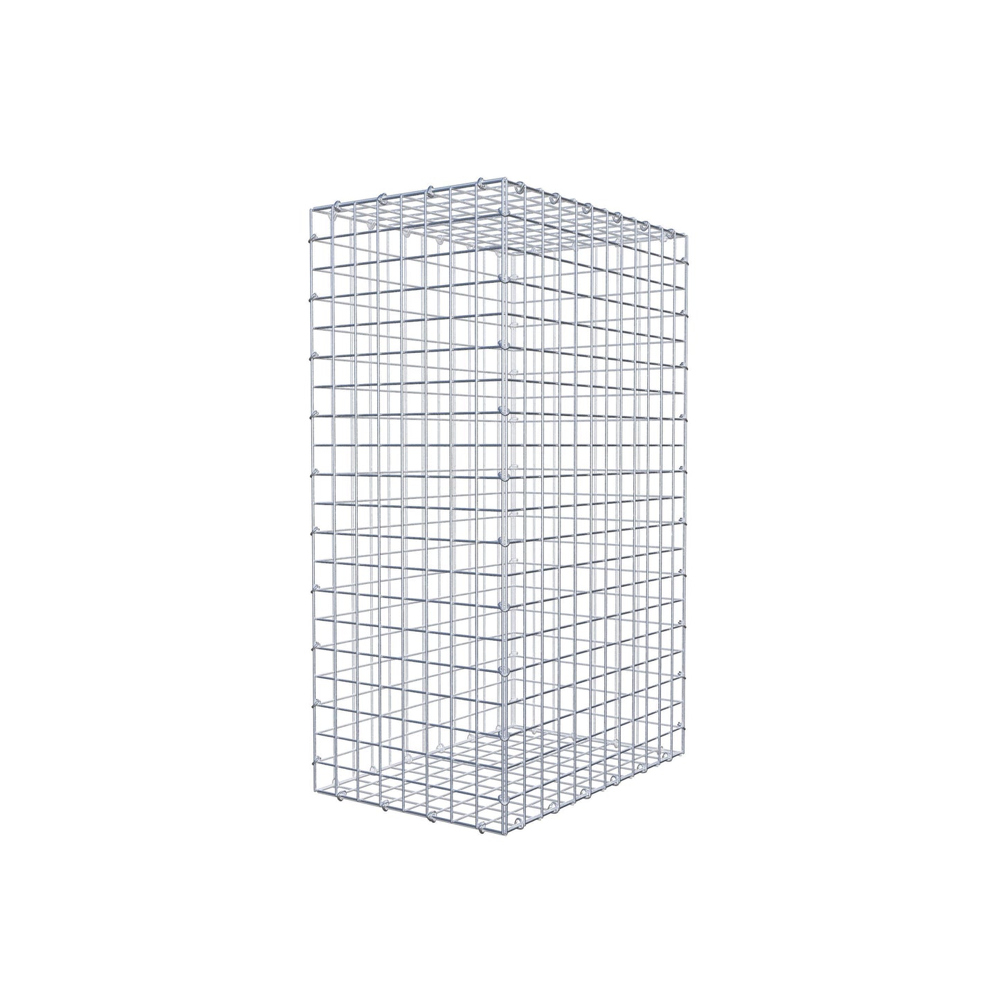 Gabion 100 cm x 60 cm x 40 cm (L x H x P), mailles 5 cm x 5 cm, anneau en C