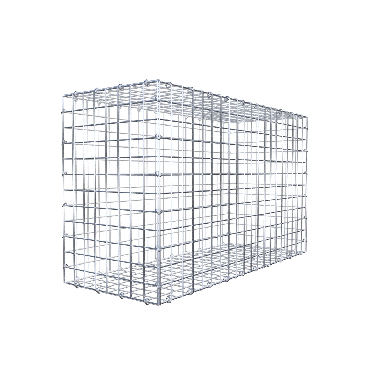 Gabion 100 cm x 60 cm x 40 cm (L x H x P), mailles 5 cm x 5 cm, anneau en C