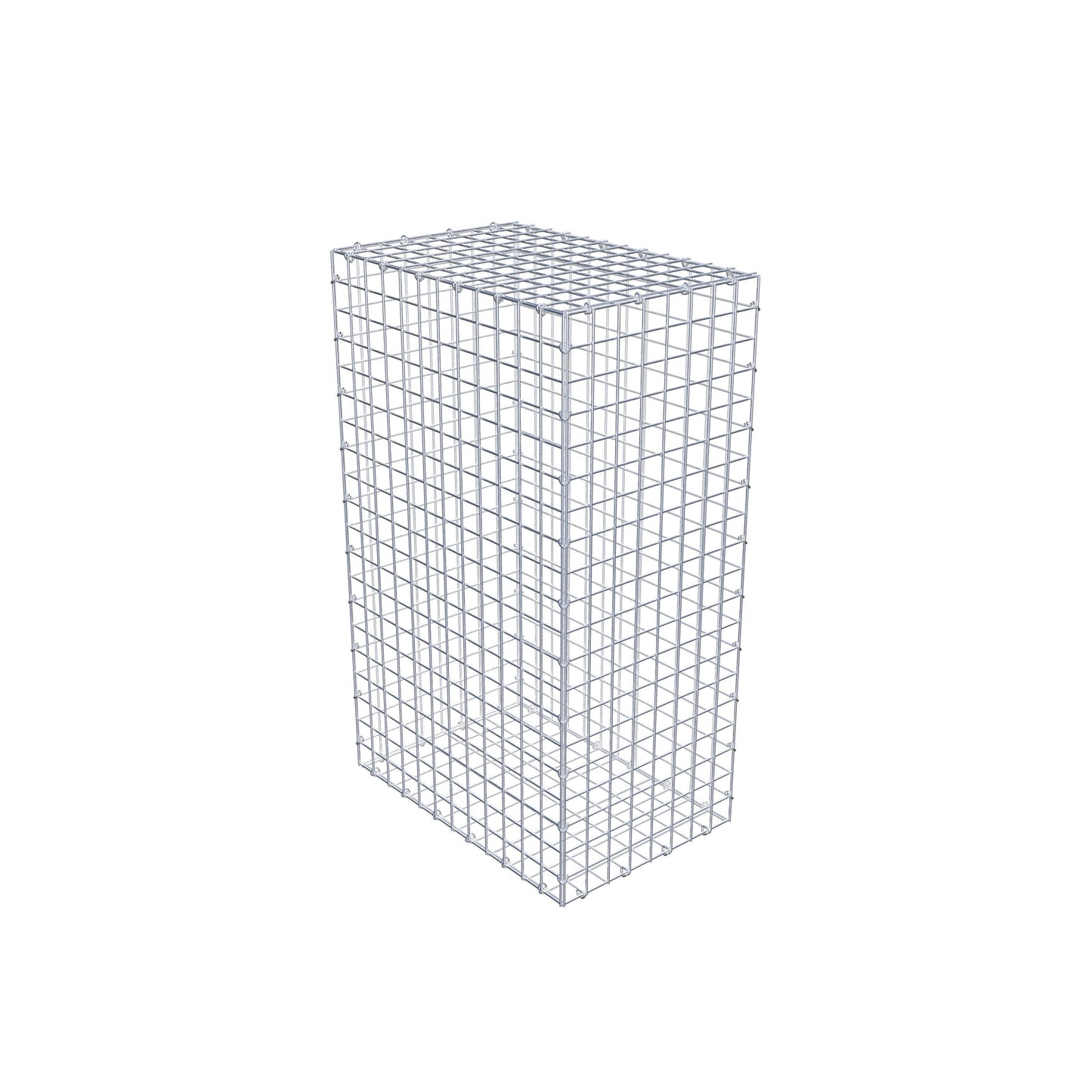 Gabion 100 cm x 60 cm x 40 cm (L x H x P), mailles 5 cm x 5 cm, anneau en C