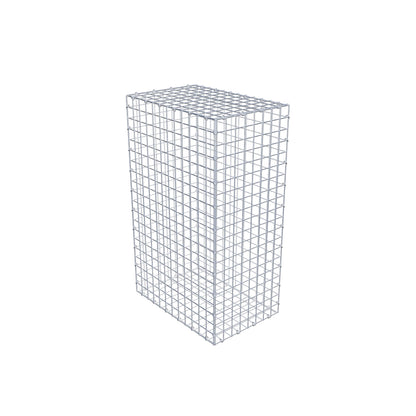 Gabion 100 cm x 60 cm x 40 cm (L x H x P), mailles 5 cm x 5 cm, anneau en C