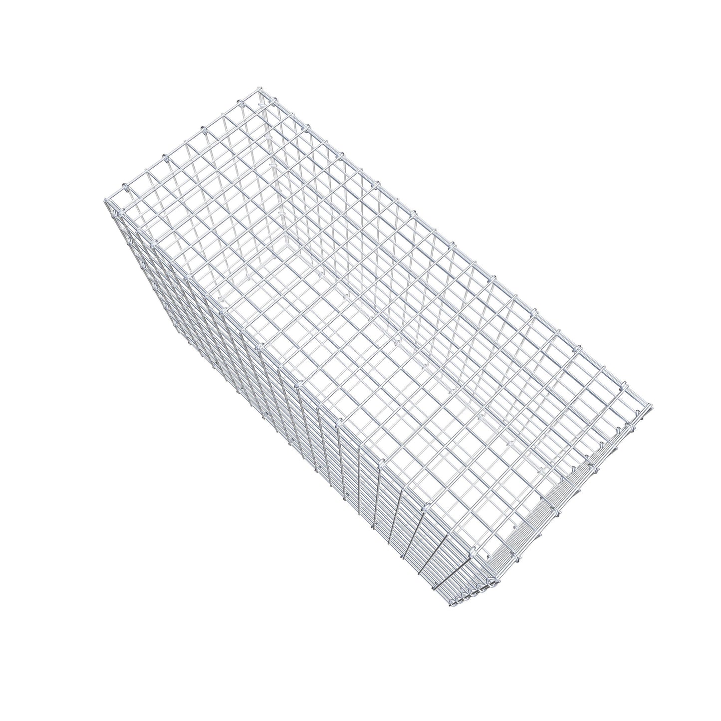 Gabion 100 cm x 60 cm x 40 cm (L x H x P), mailles 5 cm x 5 cm, anneau en C