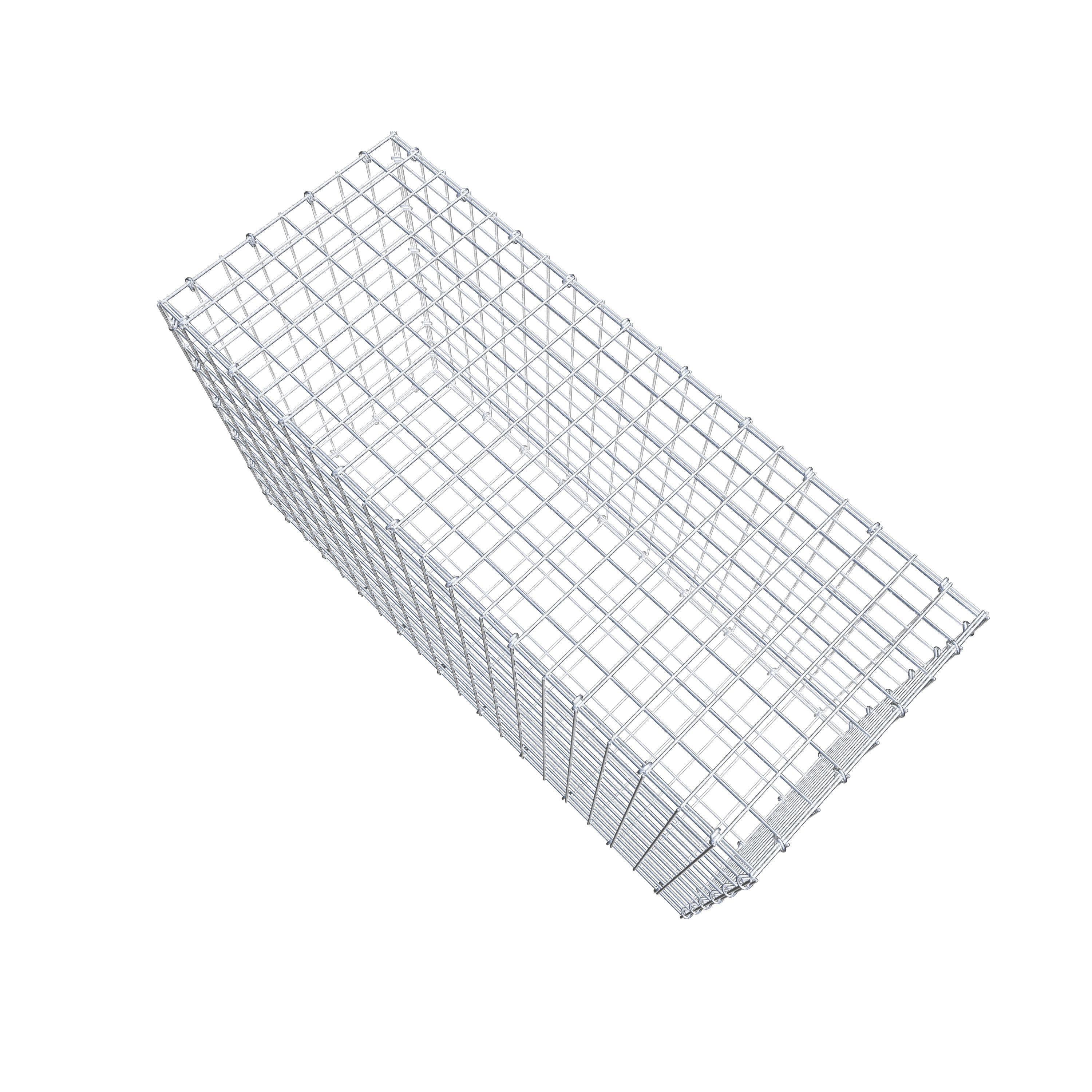 Schanskorf 100 cm x 60 cm x 40 cm (L x H x D), maaswijdte 5 cm x 5 cm, C-ring