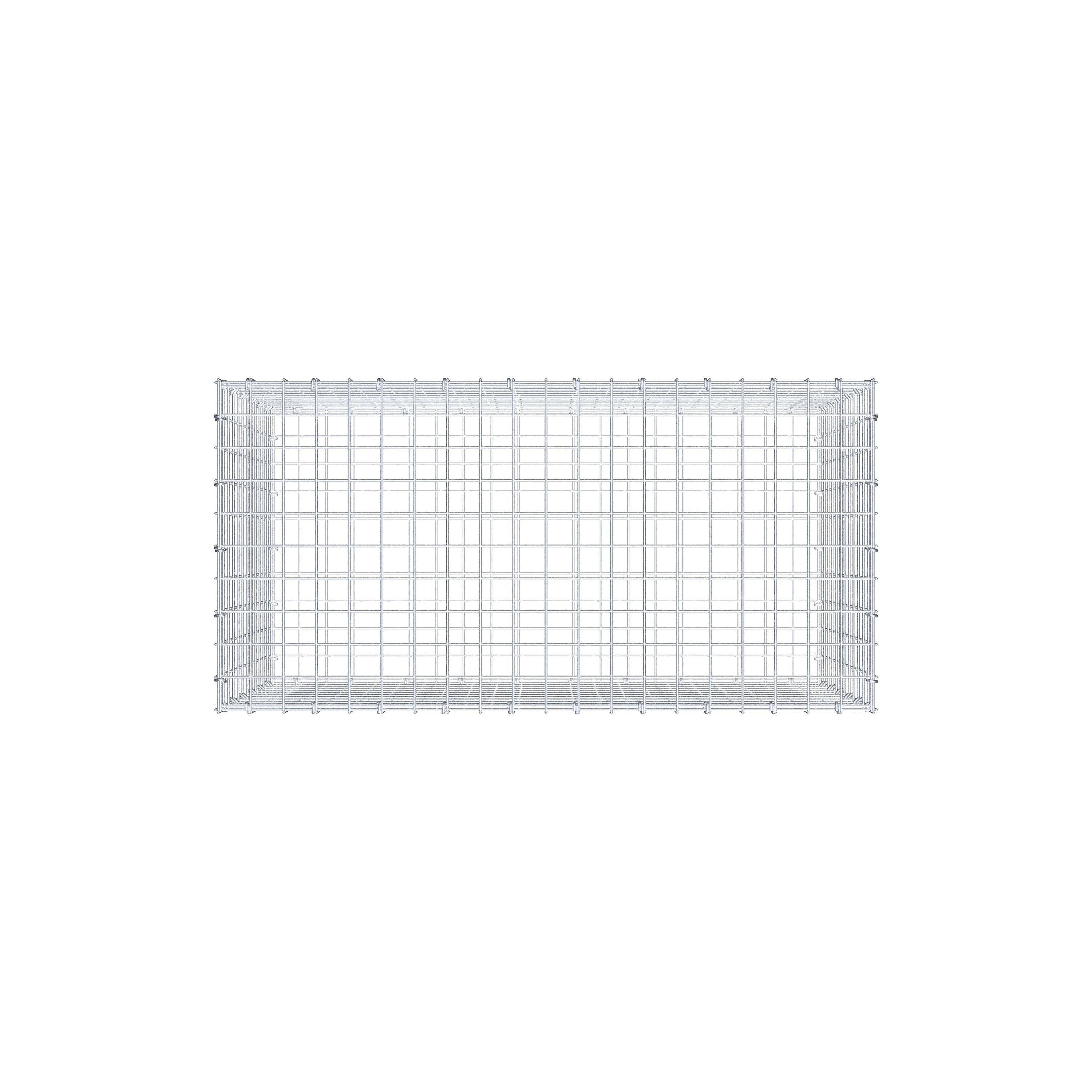 Gabione 100 cm x 60 cm x 50 cm (L x H x T), Maschenweite 5 cm x 5 cm, C-Ring