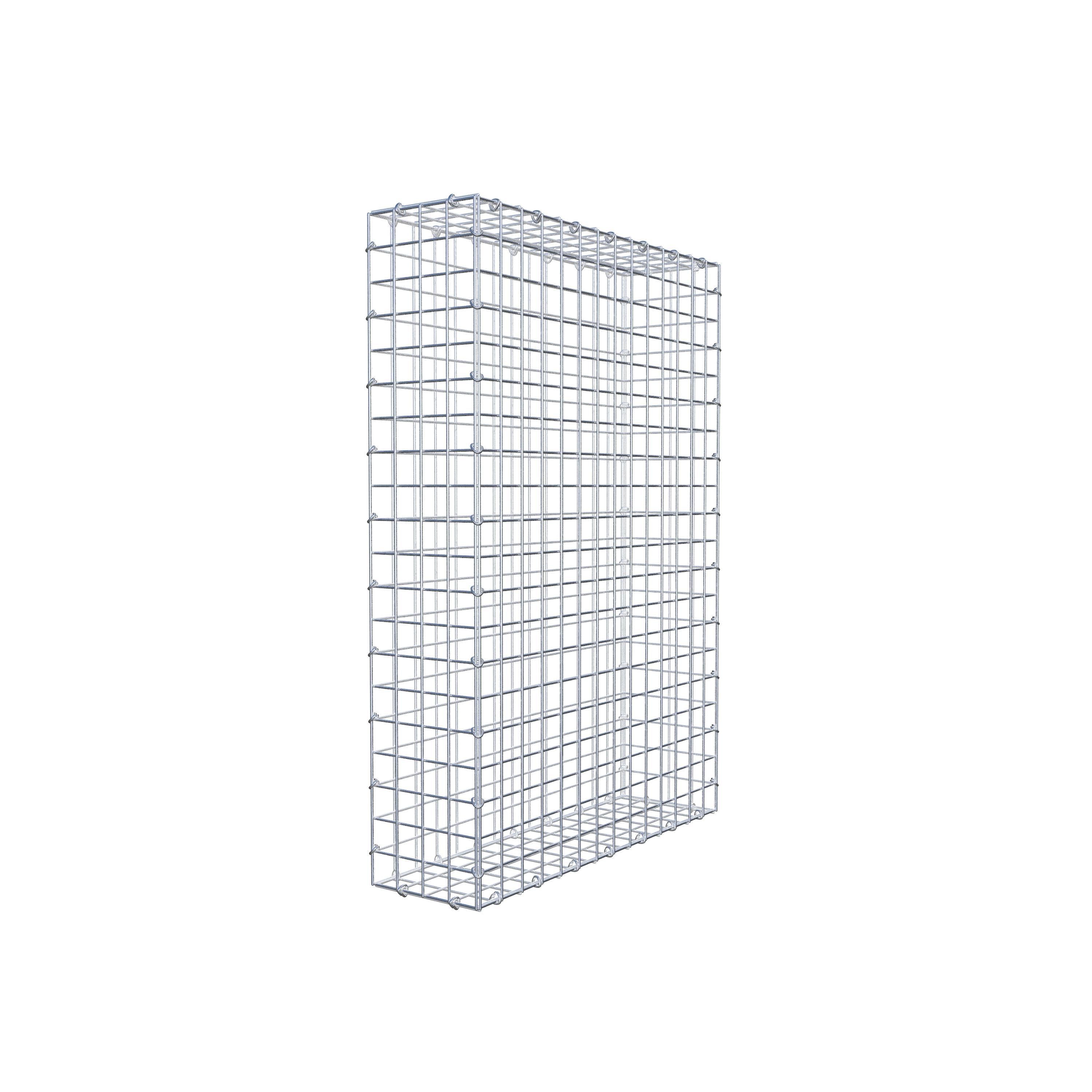 Gabion 100 cm x 70 cm x 20 cm (L x H x D), mesh size 5 cm x 5 cm, C-ring