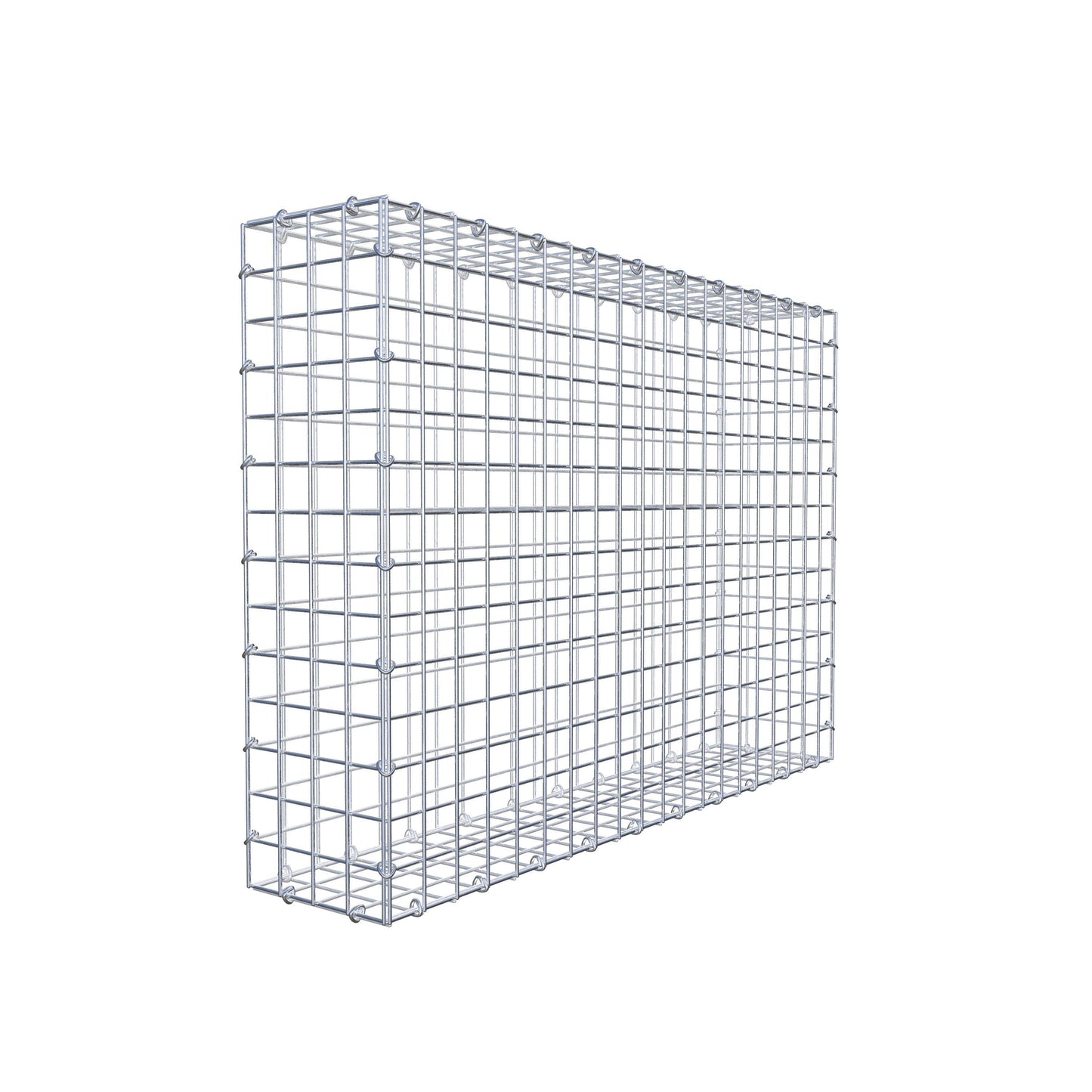 Gabion 100 cm x 70 cm x 20 cm (L x H x P), mailles 5 cm x 5 cm, anneau en C