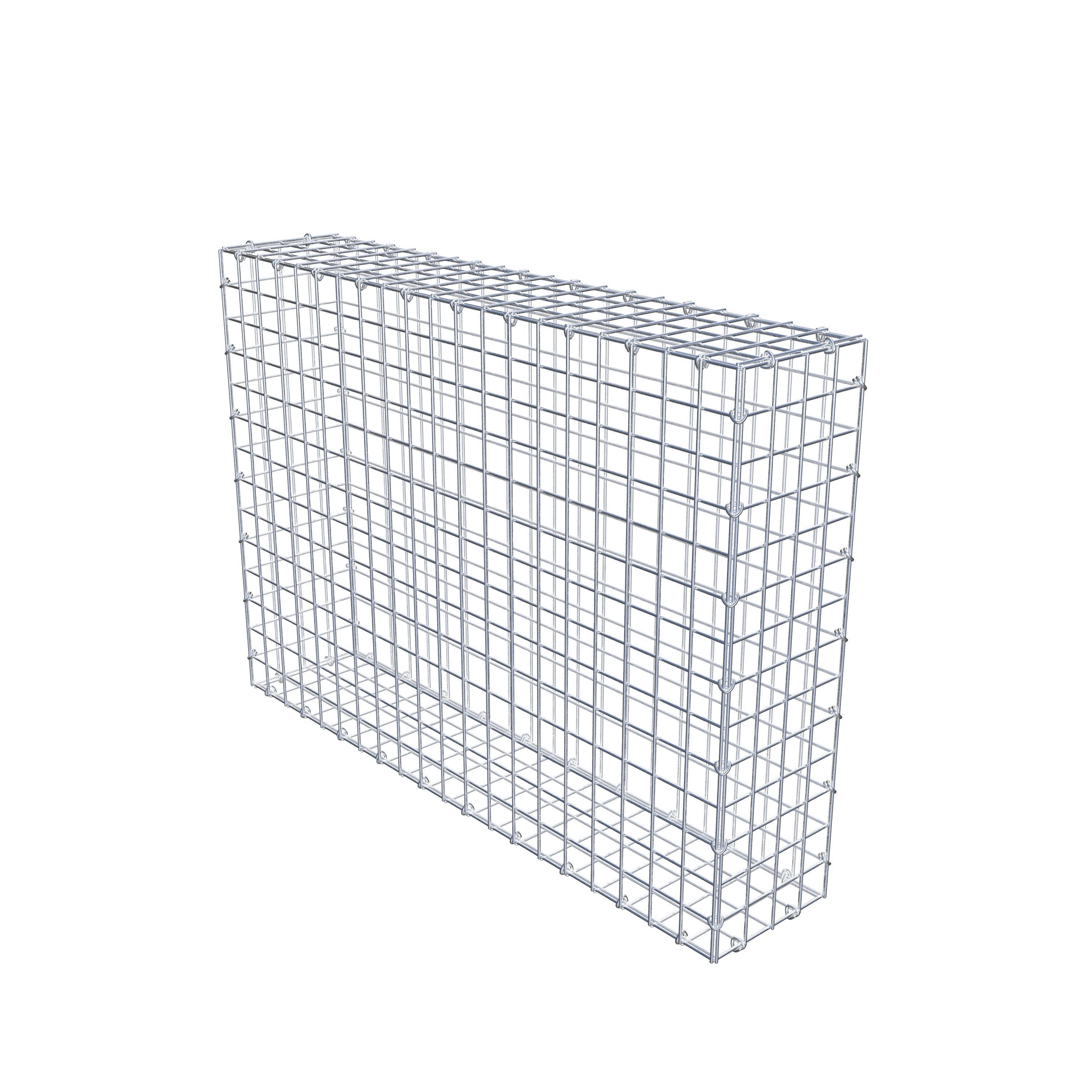 Gabion 100 cm x 70 cm x 20 cm (L x H x D), mesh size 5 cm x 5 cm, C-ring