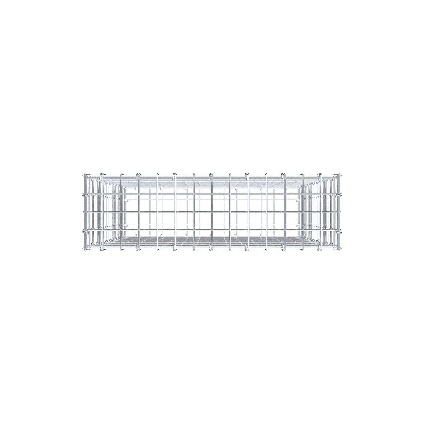 Gabion 100 cm x 70 cm x 20 cm (L x H x P), mailles 5 cm x 5 cm, anneau en C