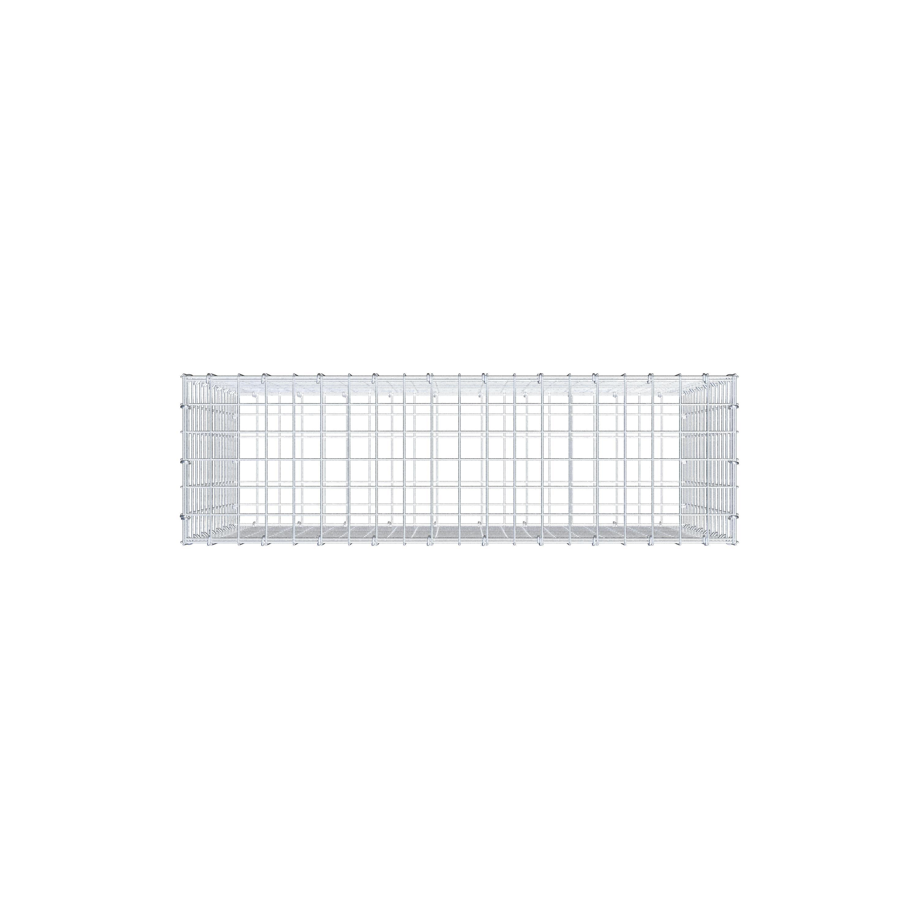 Gabion 100 cm x 70 cm x 30 cm (L x H x D), maskestørrelse 5 cm x 5 cm, C-ring