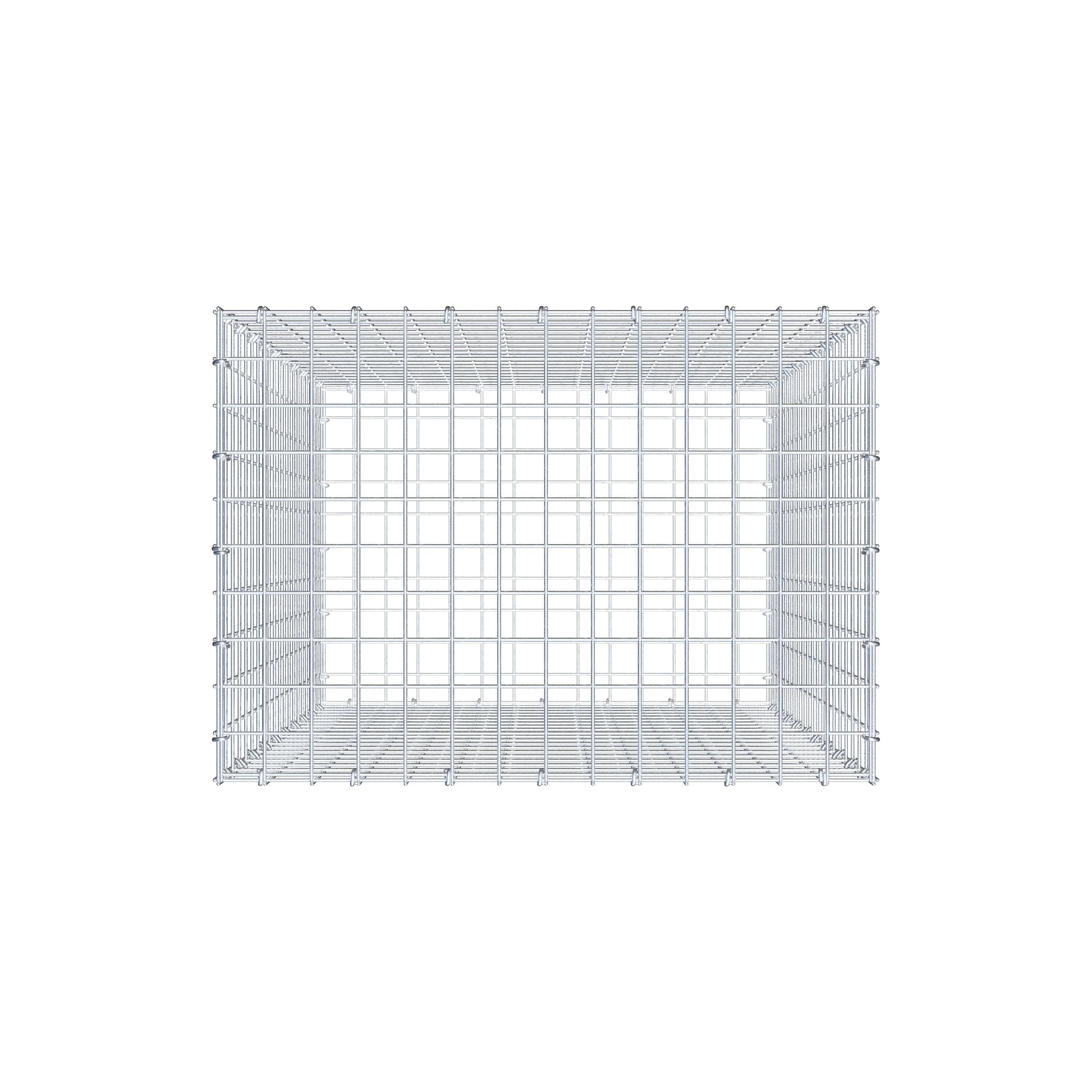 Gabion 100 cm x 70 cm x 50 cm (L x H x D), maskestørrelse 5 cm x 5 cm, C-ring