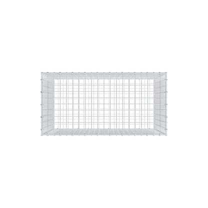 Gabião 100 cm x 70 cm x 50 cm (C x A x P), malhagem 5 cm x 5 cm, anel C