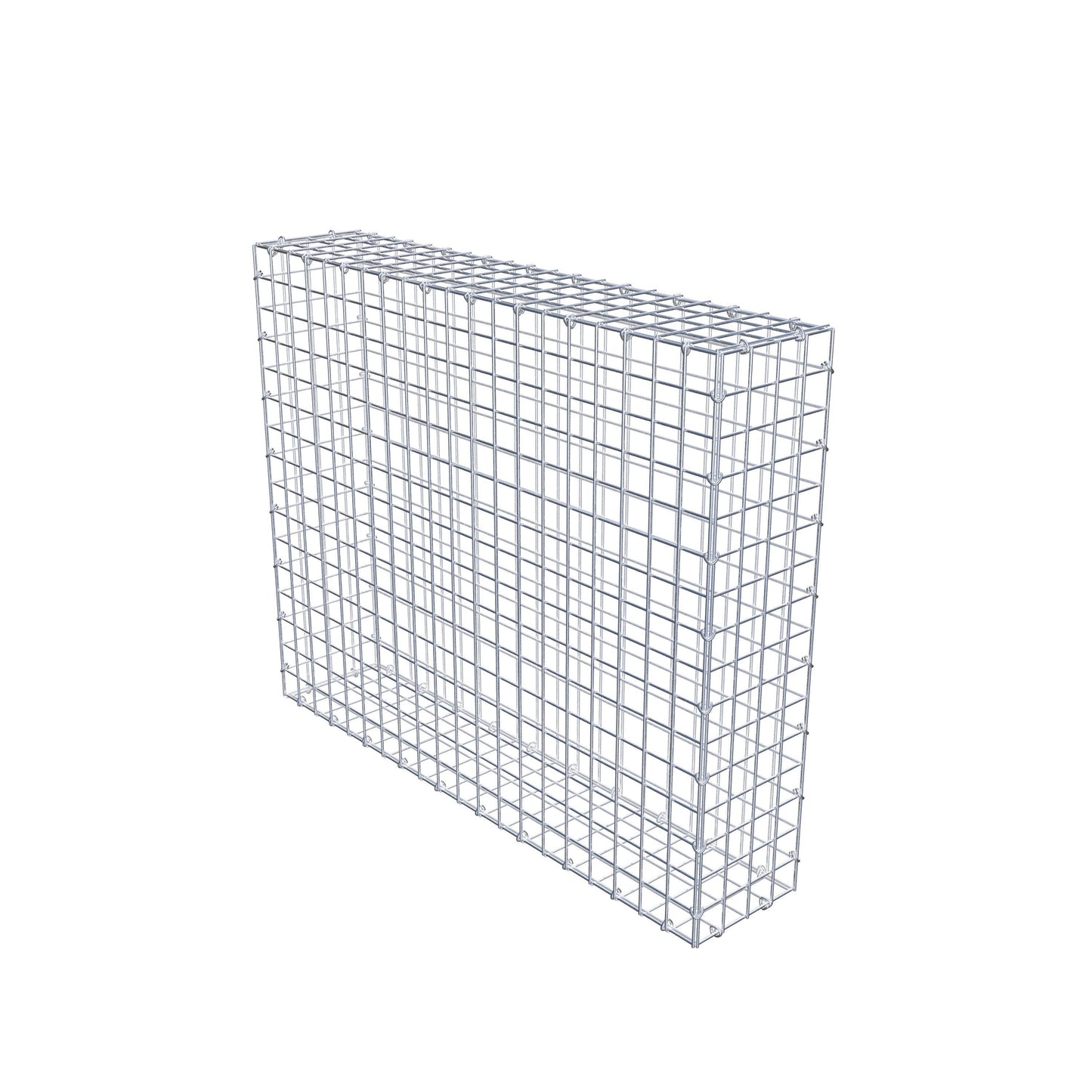 Gabion 100 cm x 80 cm x 20 cm (L x H x P), mailles 5 cm x 5 cm, anneau en C