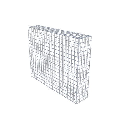 Gabion 100 cm x 80 cm x 20 cm (L x H x P), mailles 5 cm x 5 cm, anneau en C