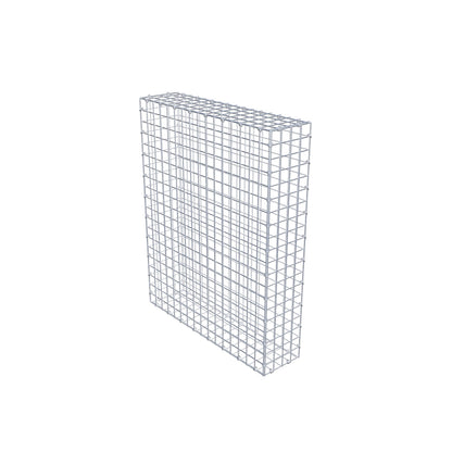 Gabion 100 cm x 80 cm x 20 cm (L x H x P), mailles 5 cm x 5 cm, anneau en C