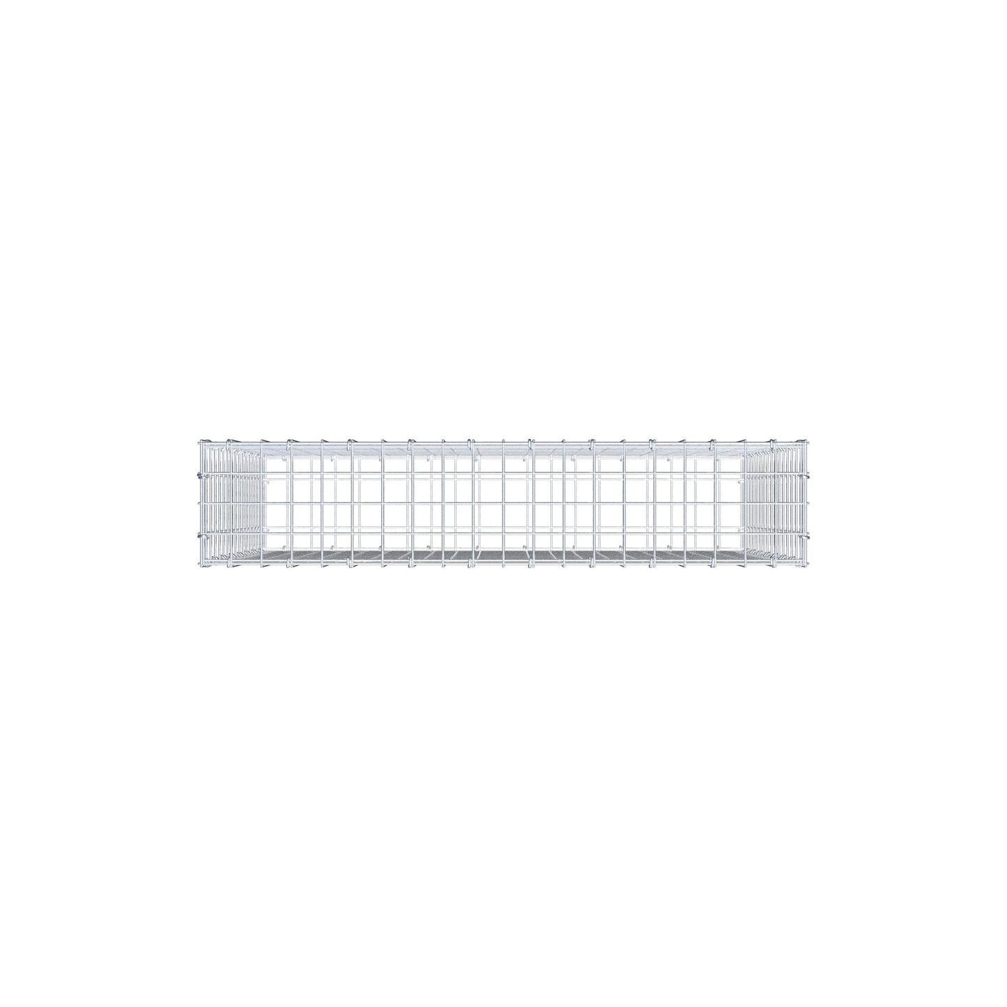 Gabion 100 cm x 80 cm x 20 cm (L x H x P), mailles 5 cm x 5 cm, anneau en C