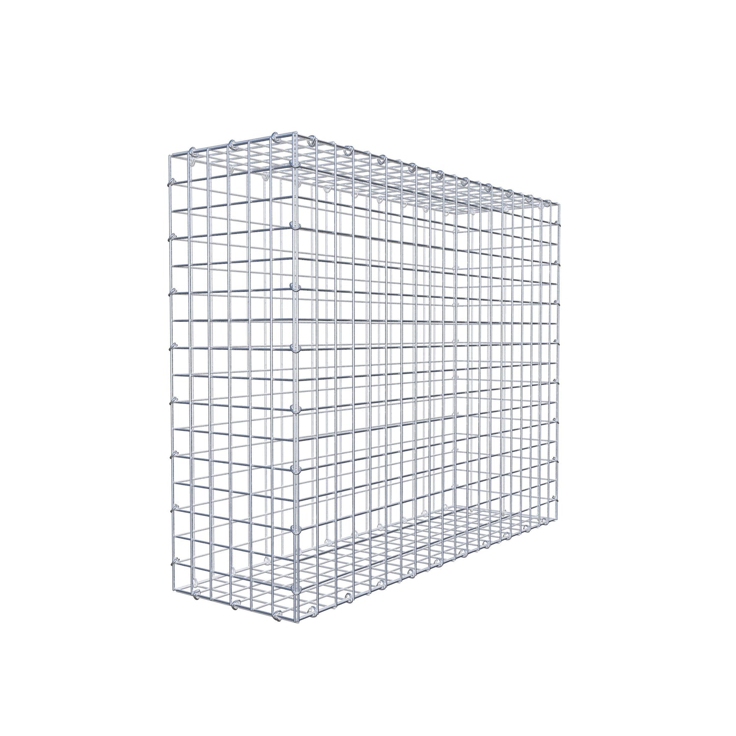 Gabion 100 cm x 80 cm x 30 cm (L x H x P), mailles 5 cm x 5 cm, anneau en C