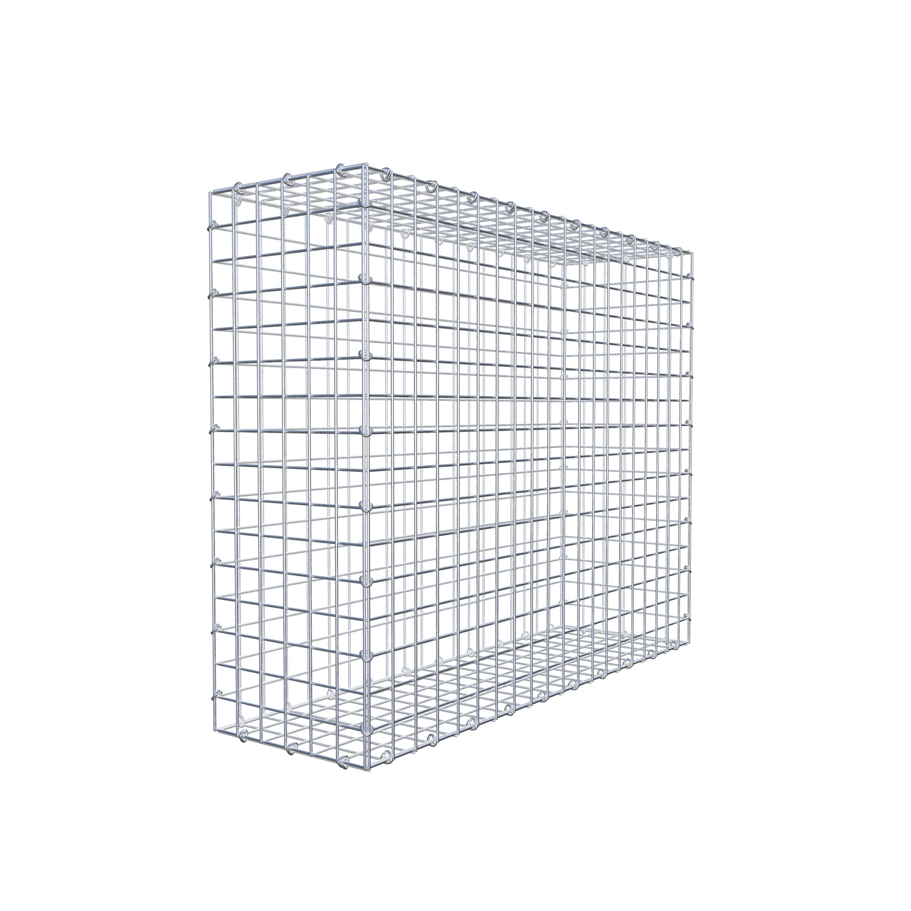 Gabion 100 cm x 80 cm x 30 cm (L x H x D), maskstorlek 5 cm x 5 cm, C-ring