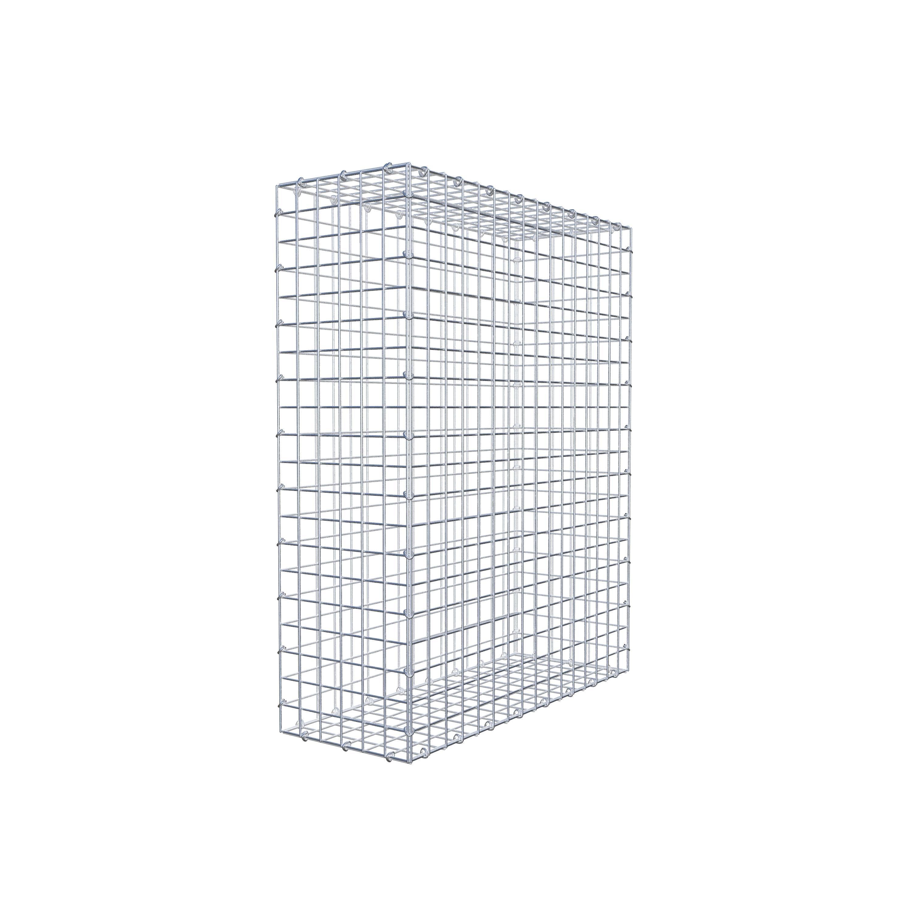 Gabion 100 cm x 80 cm x 30 cm (L x H x D), maskstorlek 5 cm x 5 cm, C-ring