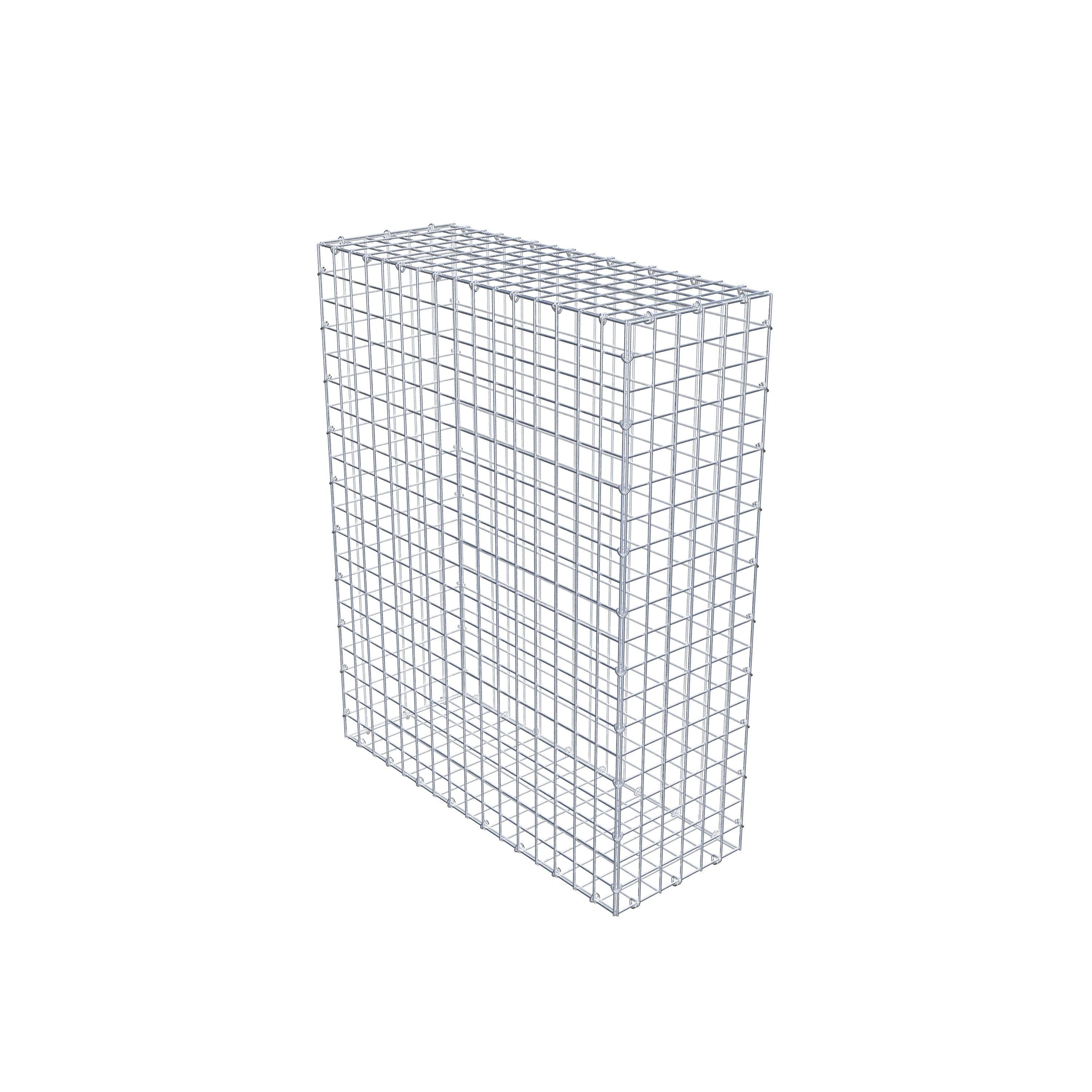 Gabion 100 cm x 80 cm x 30 cm (L x H x D), maskstorlek 5 cm x 5 cm, C-ring