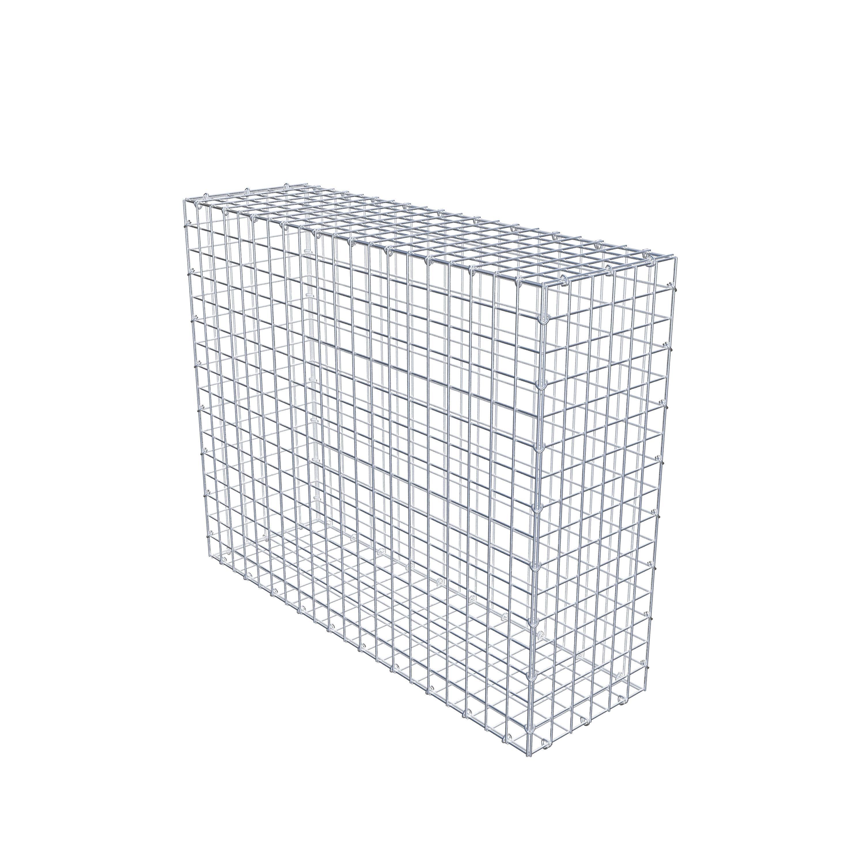 Schanskorf 100 cm x 80 cm x 30 cm (L x H x D), maaswijdte 5 cm x 5 cm, C-ring