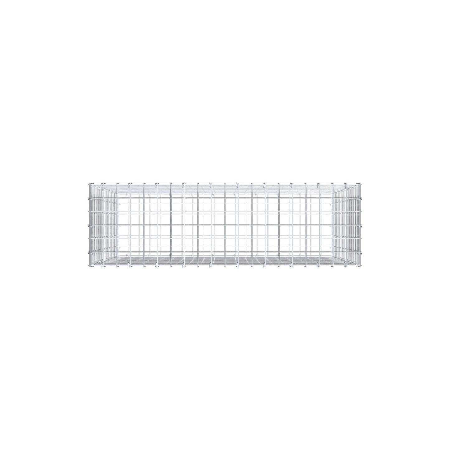 Gabion 100 cm x 80 cm x 30 cm (L x H x P), mailles 5 cm x 5 cm, anneau en C