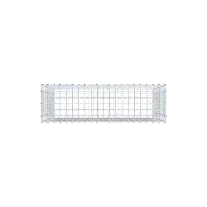 Gabion 100 cm x 80 cm x 30 cm (L x H x P), mailles 5 cm x 5 cm, anneau en C