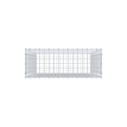 Gabion 100 cm x 80 cm x 30 cm (L x H x P), mailles 5 cm x 5 cm, anneau en C