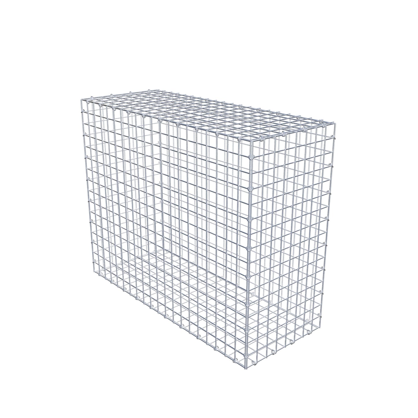 Gabion 100 cm x 80 cm x 40 cm (L x H x P), mailles 5 cm x 5 cm, anneau en C