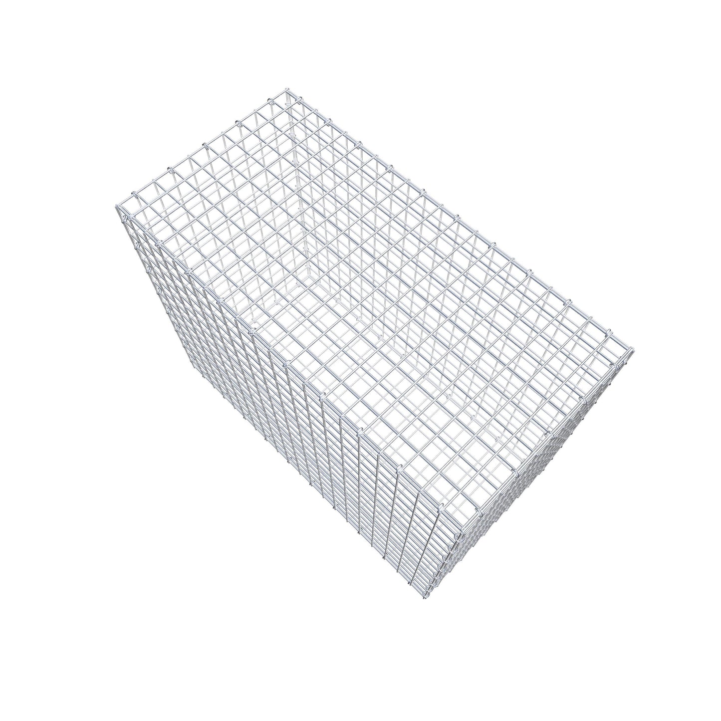 Gabion 100 cm x 80 cm x 50 cm (L x H x P), mailles 5 cm x 5 cm, anneau en C