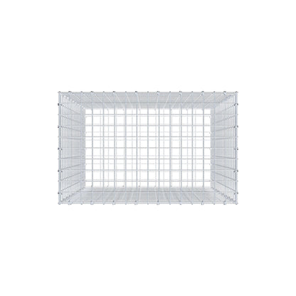 Gabion 100 cm x 80 cm x 50 cm (L x H x P), mailles 5 cm x 5 cm, anneau en C