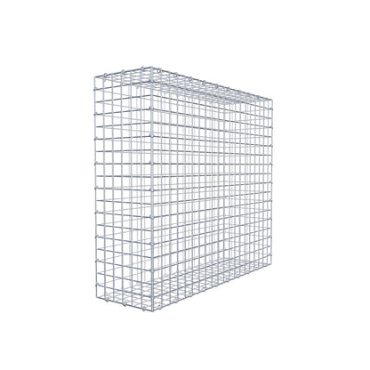 Gabion 100 cm x 90 cm x 30 cm (L x H x P), mailles 5 cm x 5 cm, anneau en C