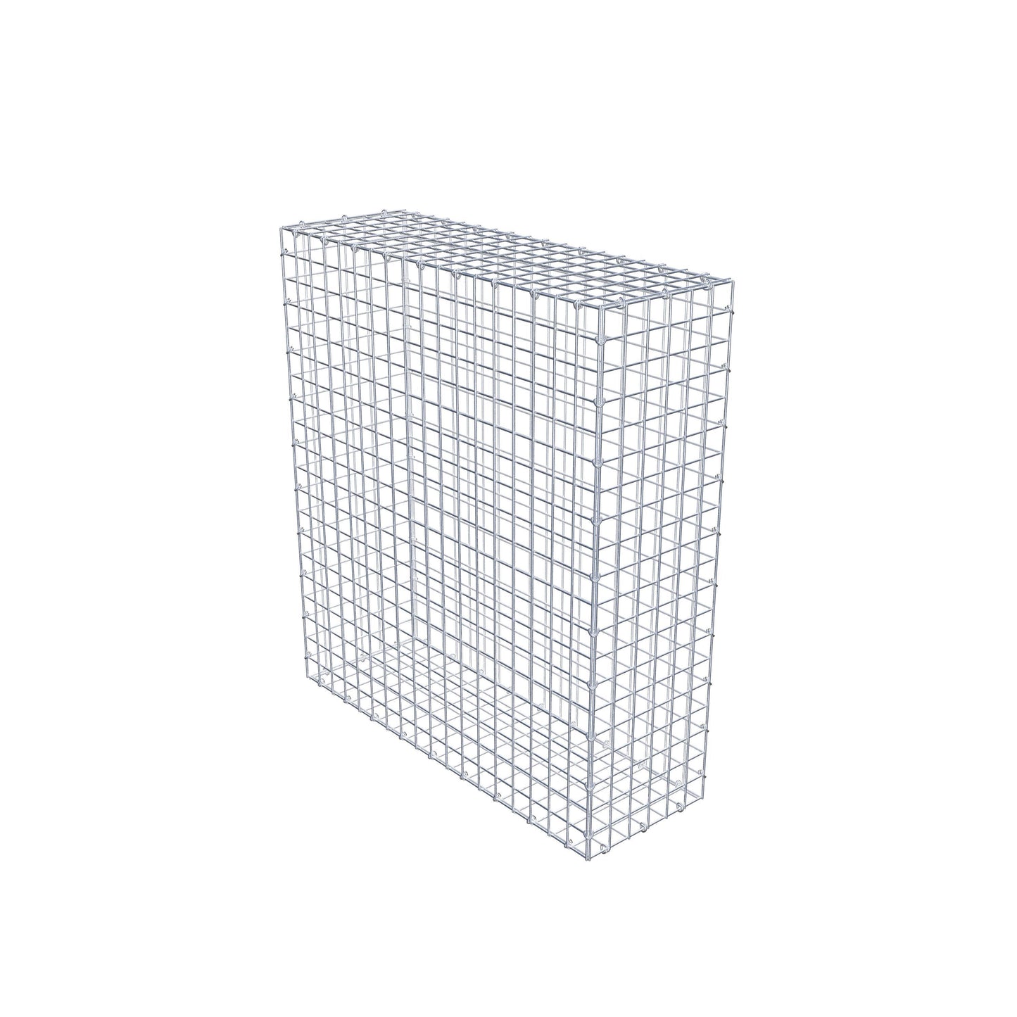 Gabion 100 cm x 90 cm x 30 cm (L x H x P), mailles 5 cm x 5 cm, anneau en C