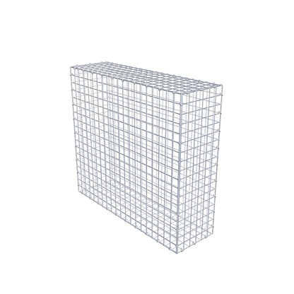 Gabion 100 cm x 90 cm x 30 cm (L x H x P), mailles 5 cm x 5 cm, anneau en C