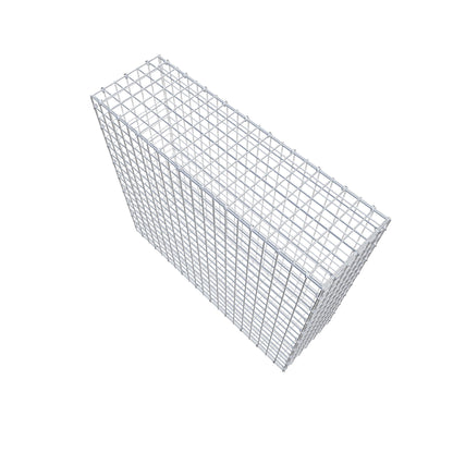 Gabion 100 cm x 90 cm x 30 cm (L x H x P), mailles 5 cm x 5 cm, anneau en C