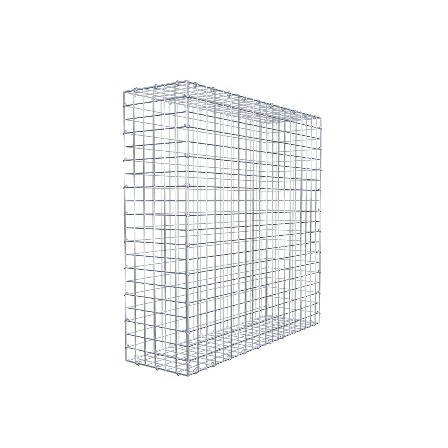Gabion 100 cm x 100 cm x 30 cm (L x H x P), mailles 5 cm x 5 cm, anneau en C