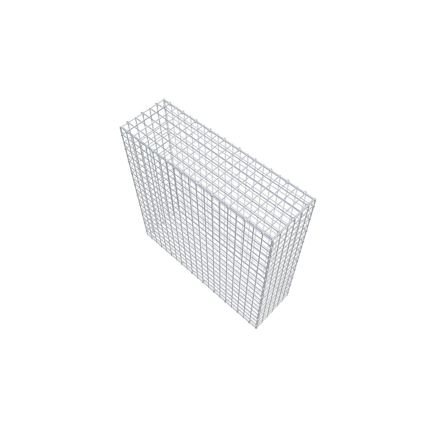 Gabion 100 cm x 100 cm x 30 cm (L x H x P), mailles 5 cm x 5 cm, anneau en C