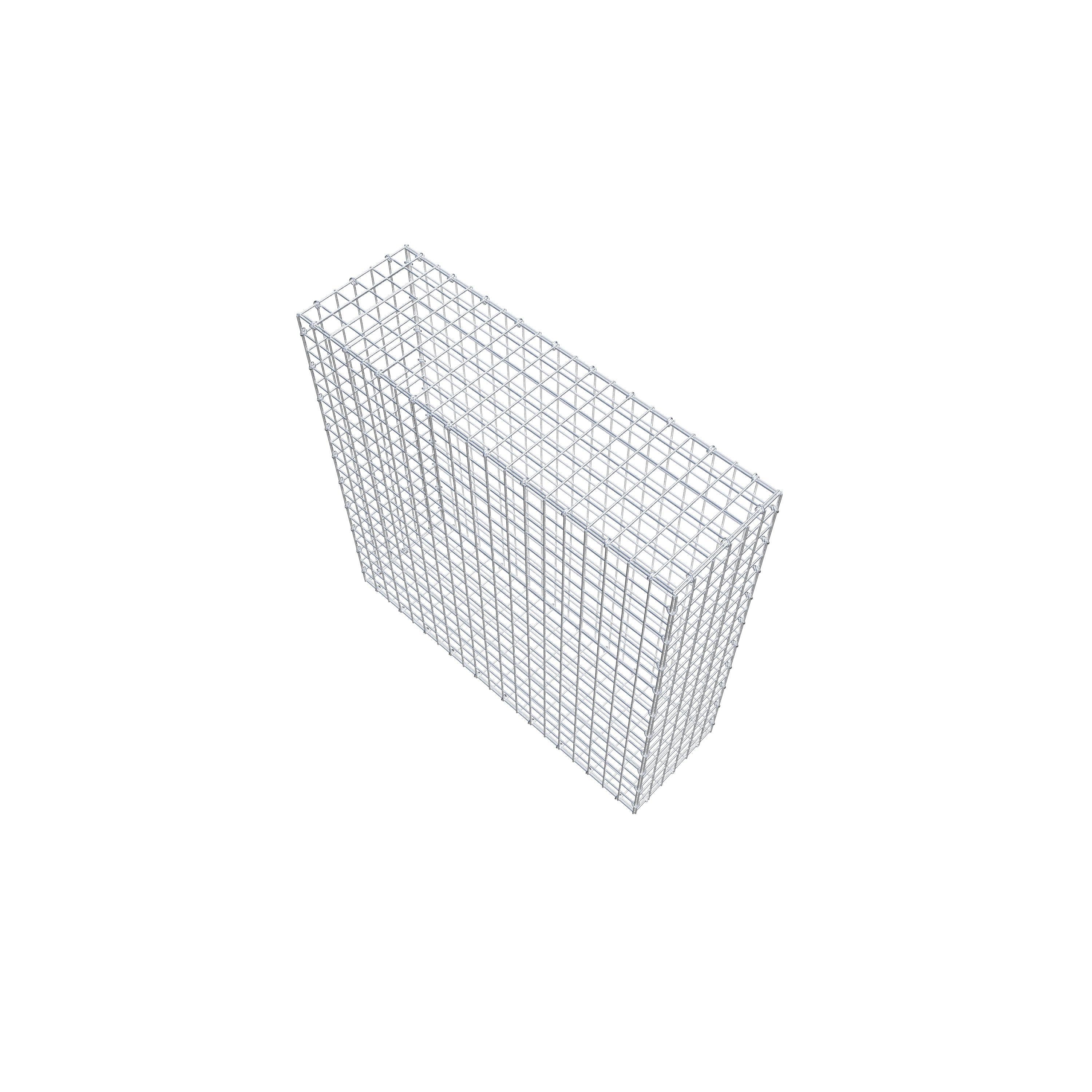 Gabion 100 cm x 100 cm x 30 cm (L x H x D), maskestørrelse 5 cm x 5 cm, C-ring