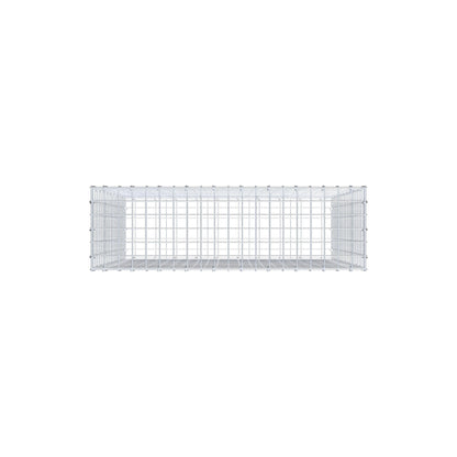 Gabion 100 cm x 100 cm x 30 cm (L x H x P), mailles 5 cm x 5 cm, anneau en C