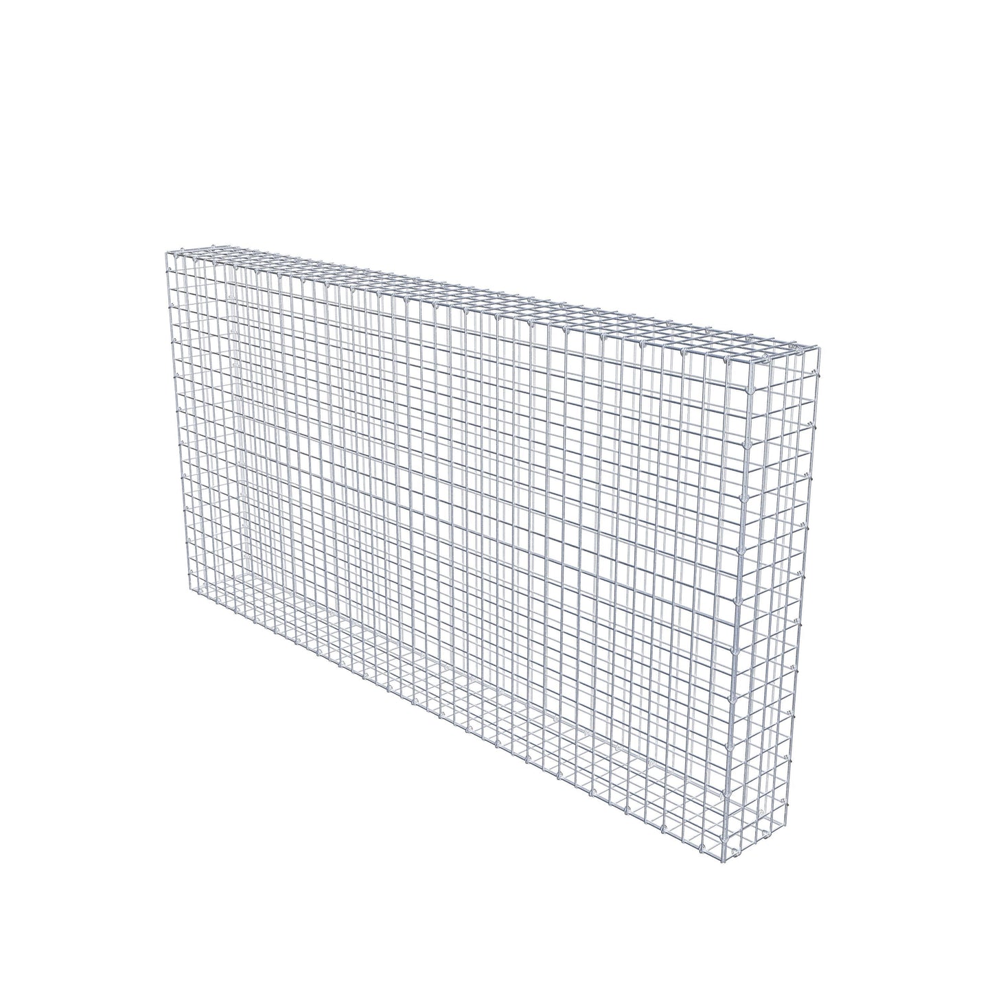 Gabion 200 cm x 100 cm x 20 cm (L x H x P), mailles 5 cm x 5 cm, anneau en C