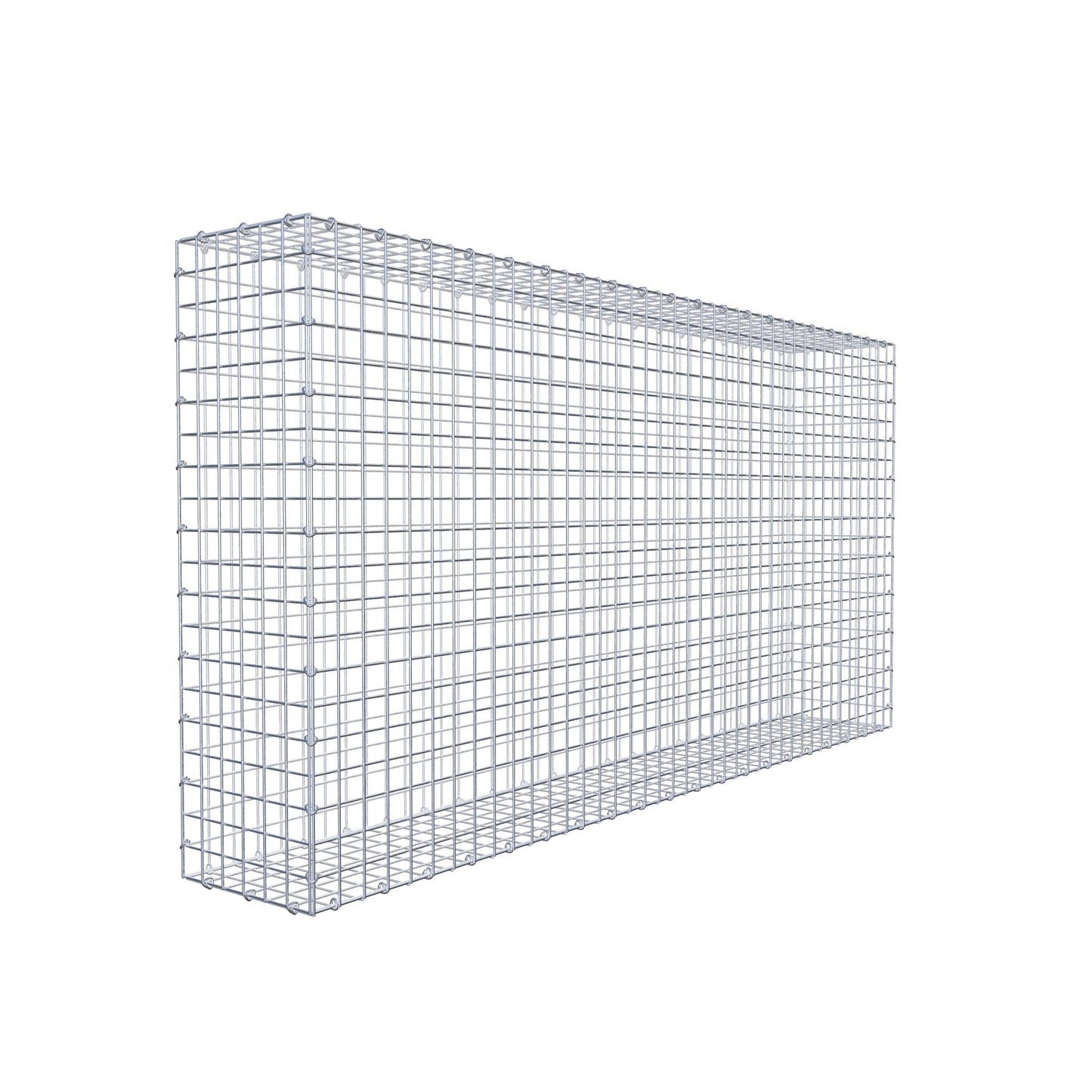 Gabion 200 cm x 100 cm x 30 cm (L x H x P), mailles 5 cm x 5 cm, anneau en C