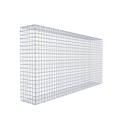 Gabion 200 cm x 100 cm x 30 cm (L x H x P), mailles 5 cm x 5 cm, anneau en C