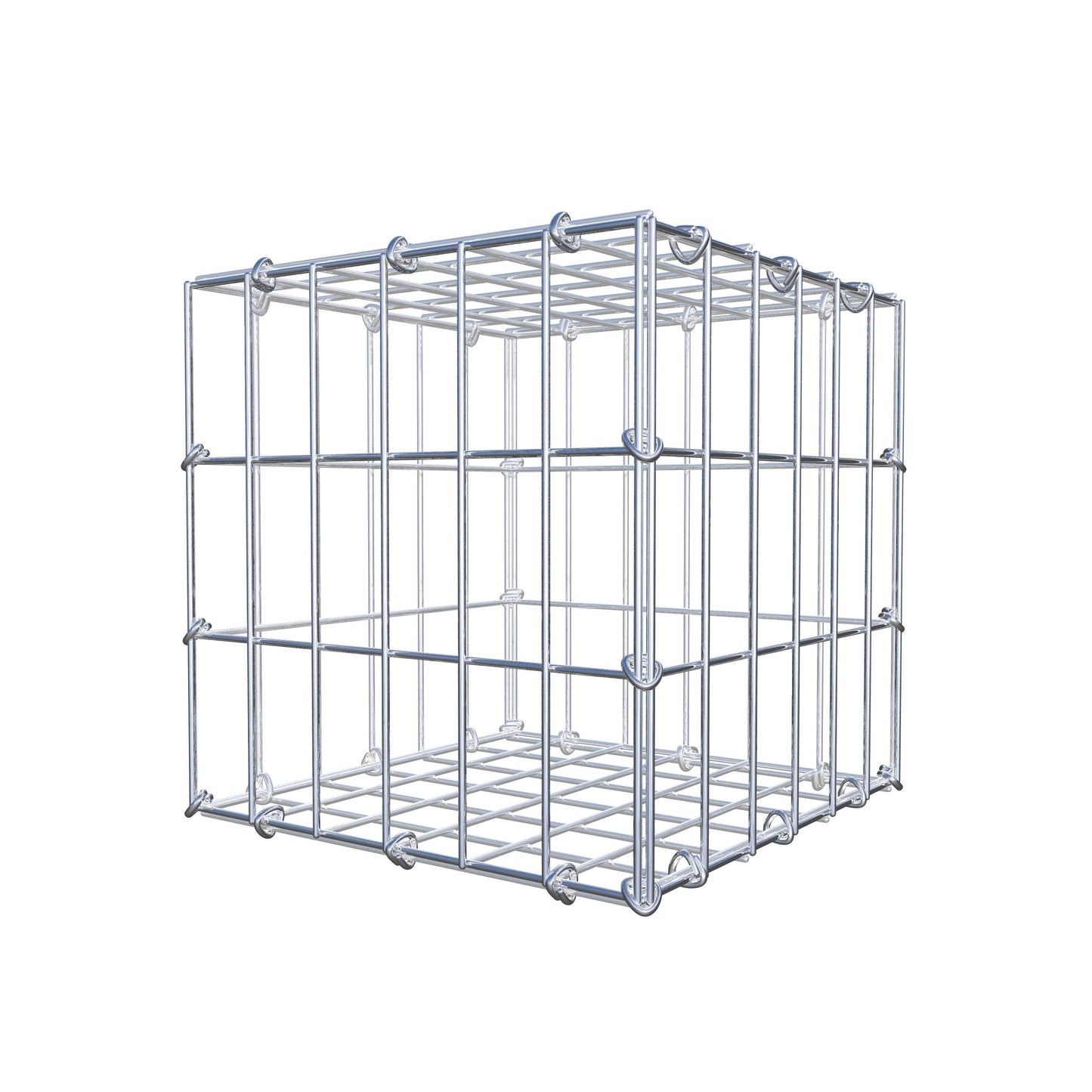 Gabione 30 cm x 30 cm x 30 cm (L x H x T), Maschenweite 5 cm x 10 cm, C-Ring