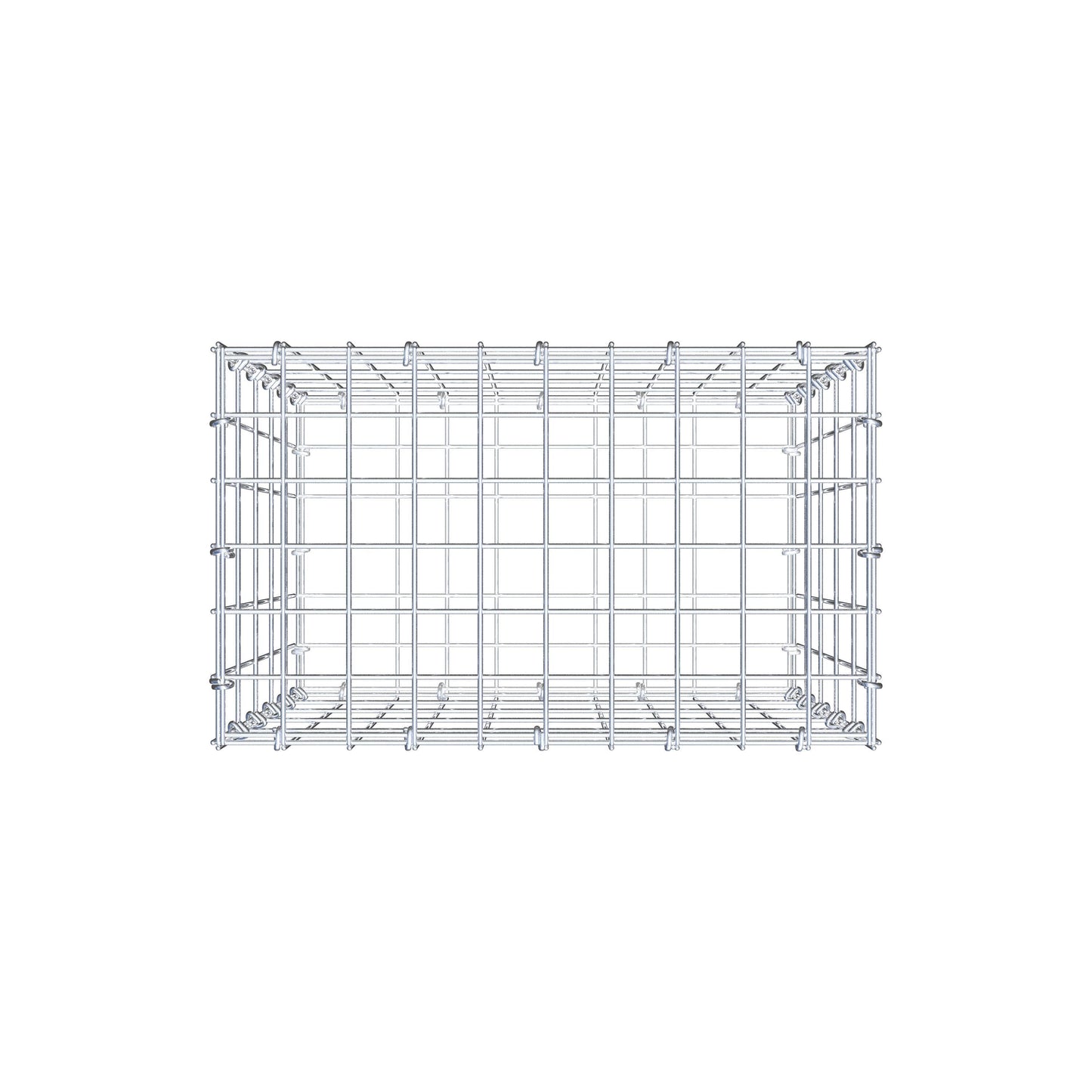 Gabion 50 cm x 50 cm x 30 cm (L x H x D), maskstorlek 5 cm x 10 cm, C-ring