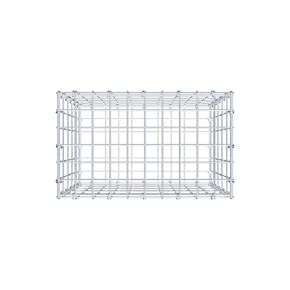 Gabion 50 cm x 50 cm x 30 cm (L x H x D), maskstorlek 5 cm x 10 cm, C-ring