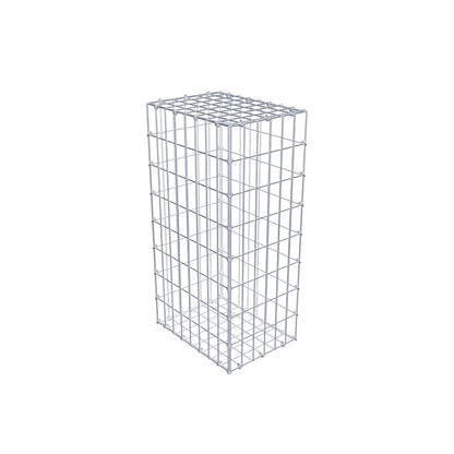 Gabion 80 cm x 40 cm x 30 cm (L x H x D), maskstorlek 5 cm x 10 cm, C-ring