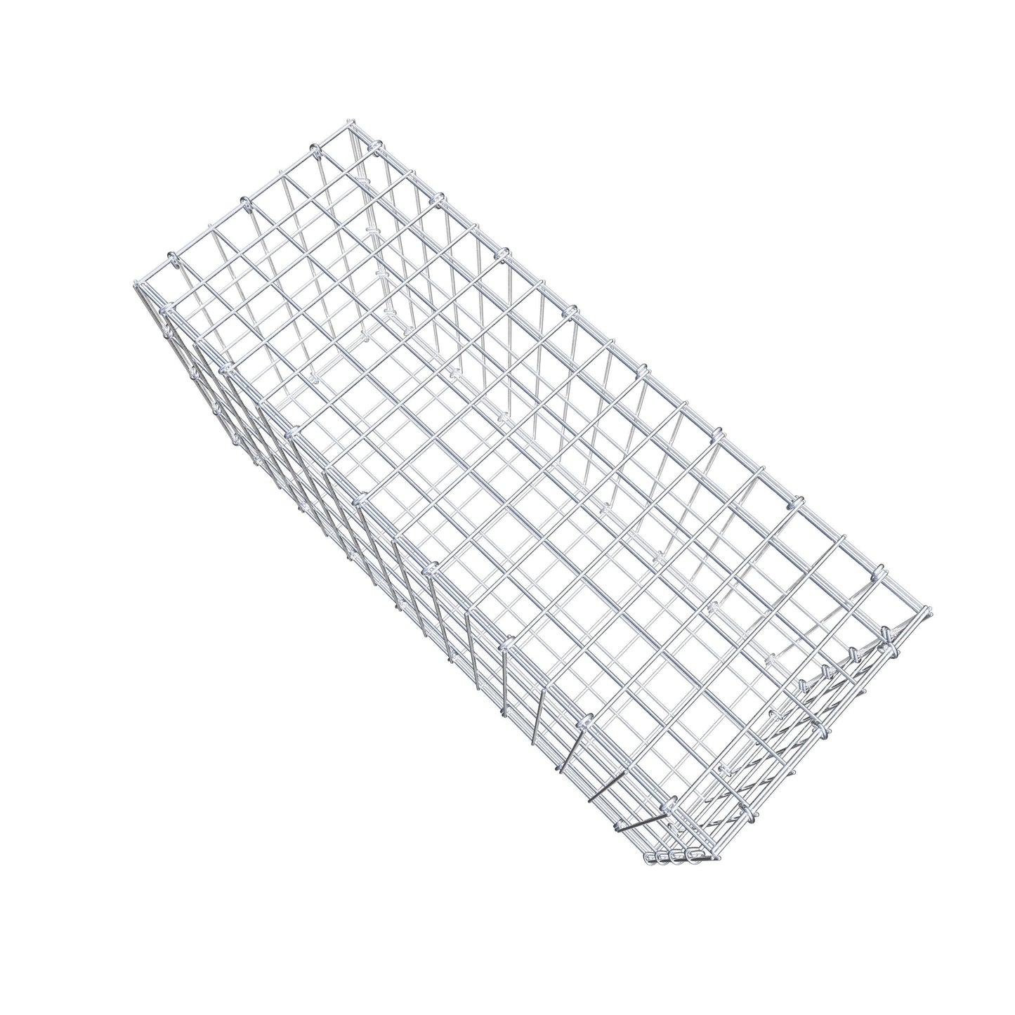 Gabion 80 cm x 40 cm x 30 cm (L x H x D), maskstorlek 5 cm x 10 cm, C-ring