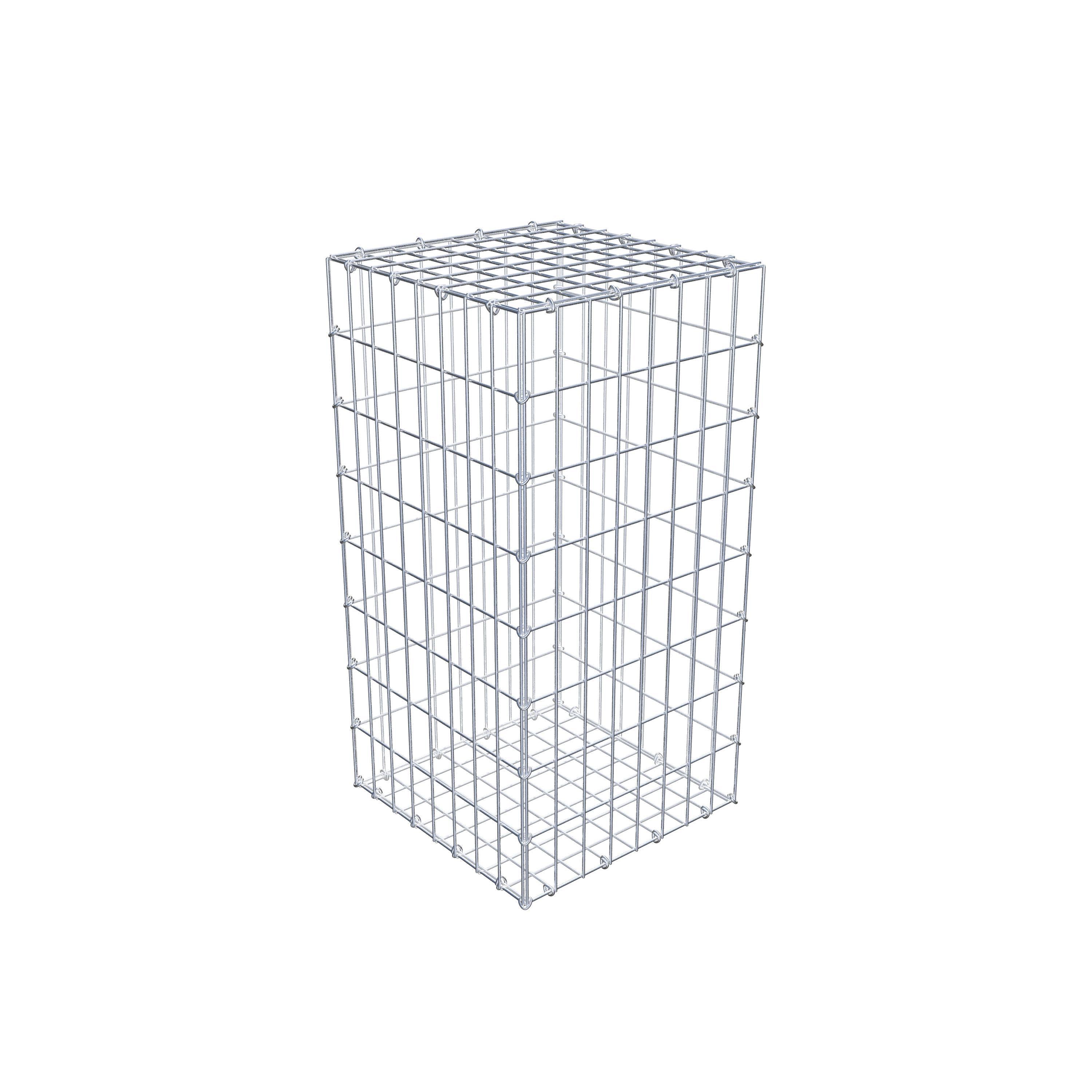 Gabion 80 cm x 40 cm x 40 cm (L x H x D), maskestørrelse 5 cm x 10 cm, C-ring