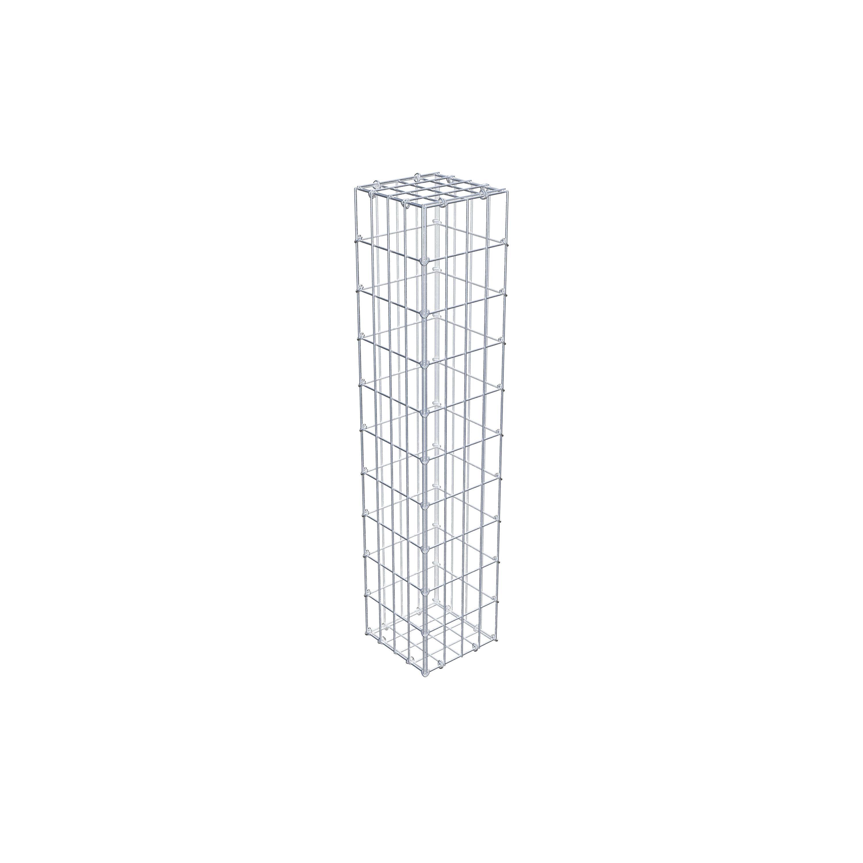 Gabion 100 cm x 20 cm x 20 cm (L x H x D), maskestørrelse 5 cm x 10 cm, C-ring