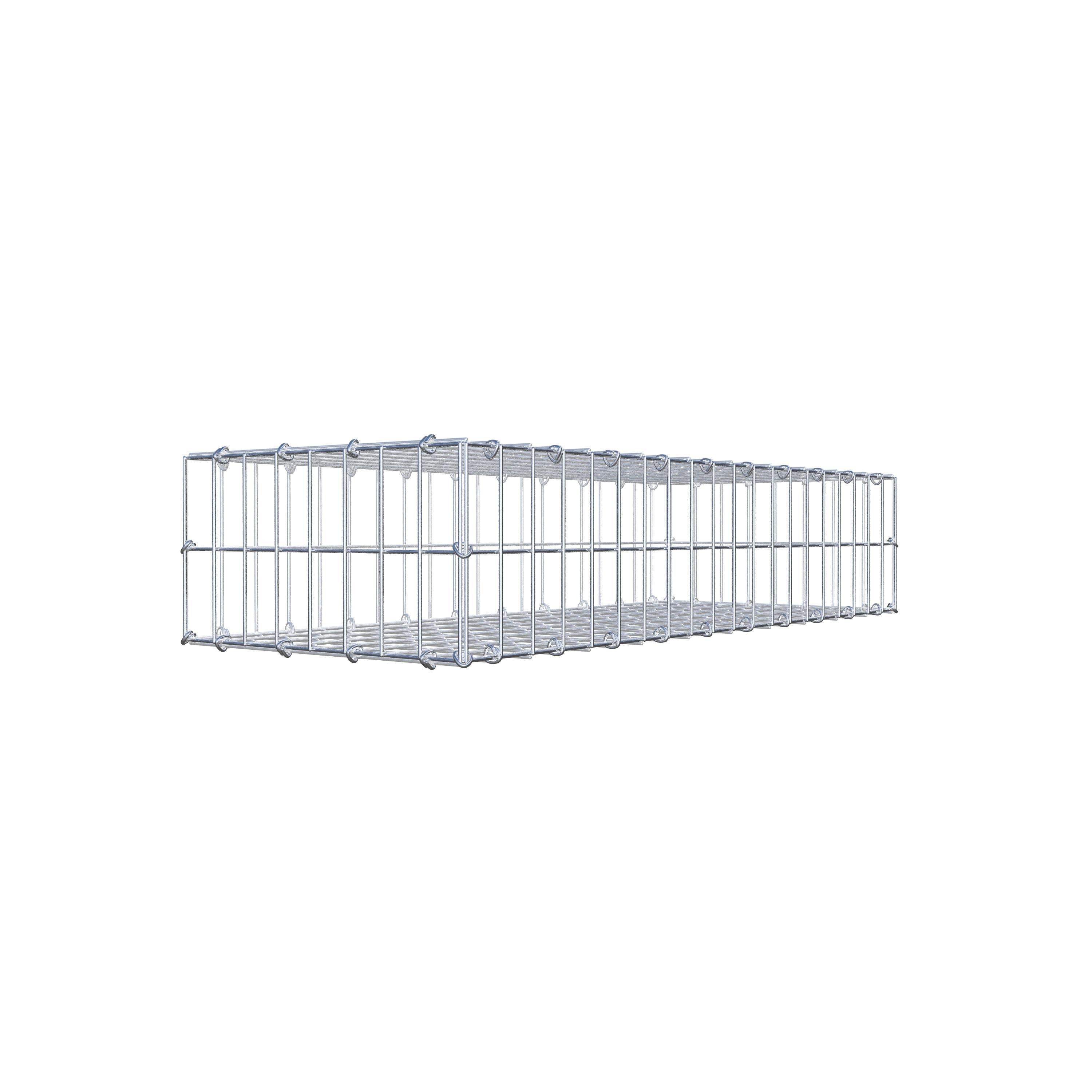 Schanskorf 100 cm x 20 cm x 40 cm (L x H x D), maaswijdte 5 cm x 10 cm, C-ring