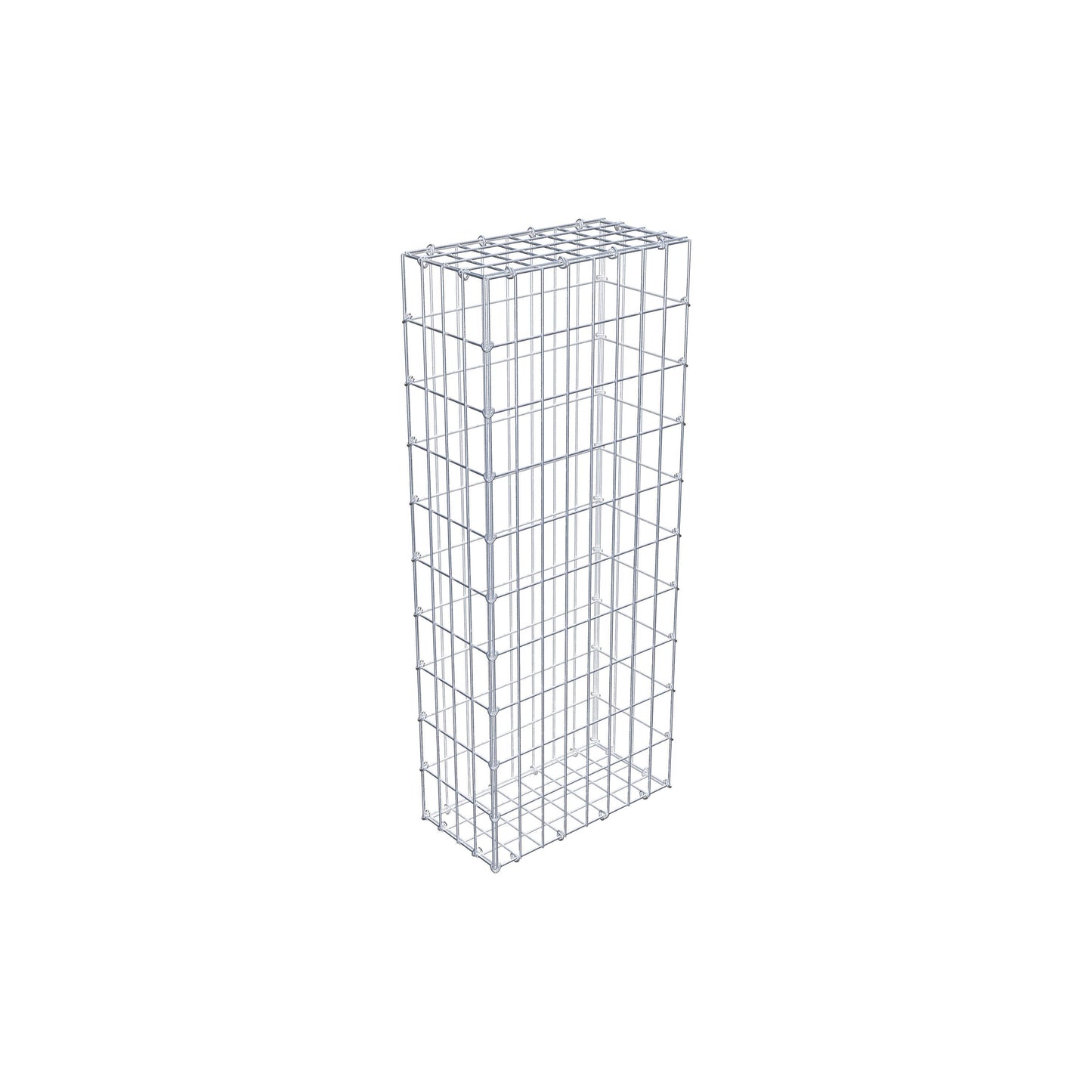 Gabion 100 cm x 20 cm x 40 cm (L x H x P), mailles 5 cm x 10 cm, anneau en C